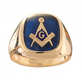 3rd Degree Blue Lodge Masonic Ring 10KT or 14KT YELLOW OR WHITE Gold, Solid Back   #411